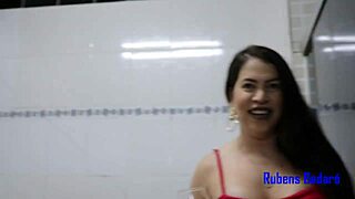 Assfucking and fox-trough holders in the backstage