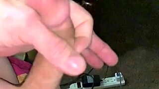 Close up and personal solo pleasure with a hard cock