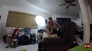 Amateur blonde has spandex fetish and enjoys rough sex