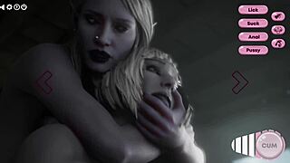 Lucky MILF gets double penetration from two futanari cocks